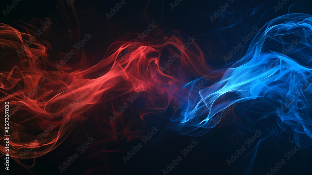 Divergent Paths: Chromatic Smoke Flow Divergent Paths: Chromatic Smoke Flow