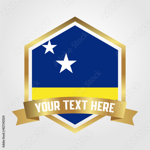Free Download Golden Luxury Curacao Label Vector Illustration - GFXLoad