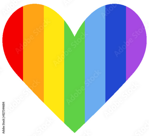 Regenbogen LGBTQ Herz