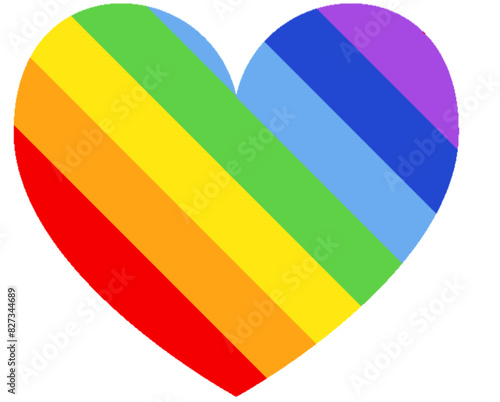 Regenbogen LGBTQ Herz