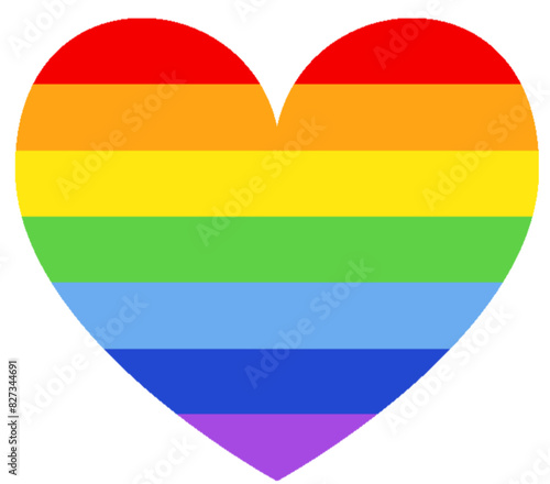 Regenbogen LGBTQ Herz