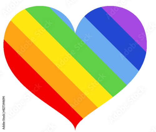Regenbogen LGBTQ Herz