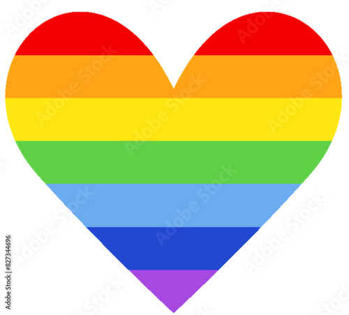 Regenbogen LGBTQ Herz