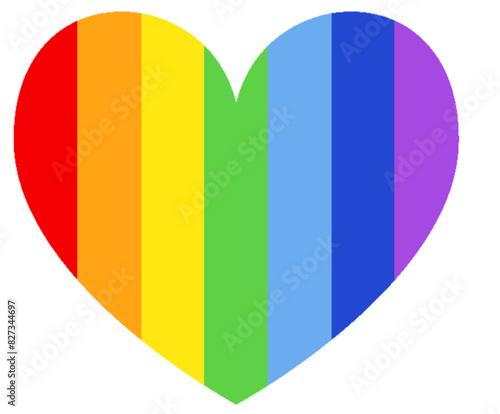 Regenbogen LGBTQ Herz