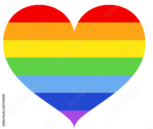Regenbogen LGBTQ Herz