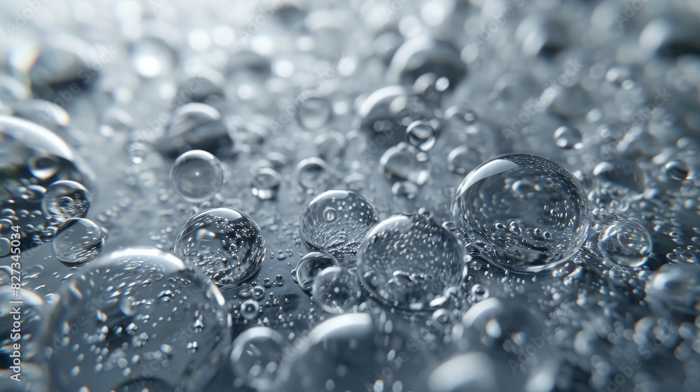 Macro shot of colorful water drops with shallow depth of field. Bubbles floating in water. Macro shot of colorful water drops with shallow depth of field. Bubbles floating in water.