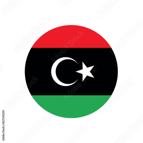 Libya Flag Button rounded on isolated white for Middle East or North Africa push button concepts. Free Download Libya Flag Button rounded on isolated white for Middle East or North Africa push button concepts. - GFXLoad