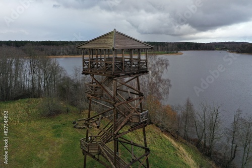 Wooden Watchtower by the river!