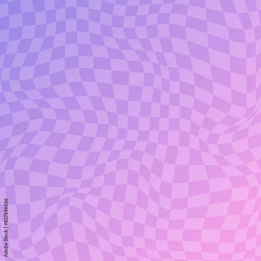 Gradient distorted checkered background Gradient distorted checkered background