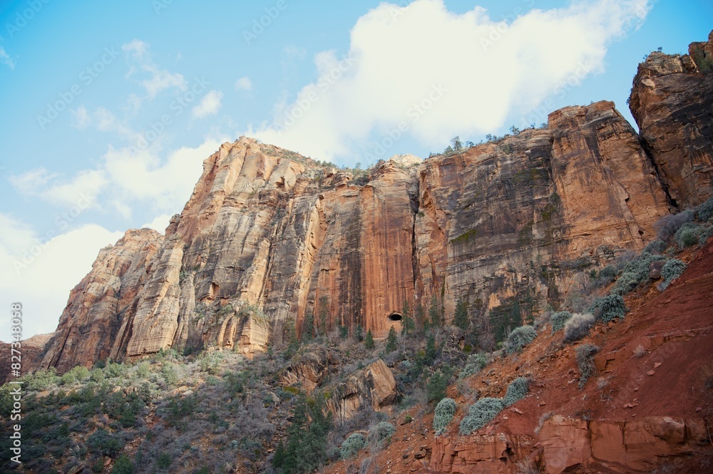 Cliffs in Zion National Park in the early Spring Cliffs in Zion National Park in the early Spring