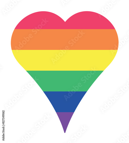 Regenbogen LGBTQ Herz