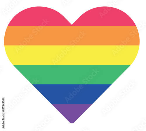Regenbogen LGBTQ Herz