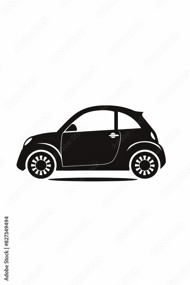 Obraz premium Automotive simple logo, vector, minimalistic