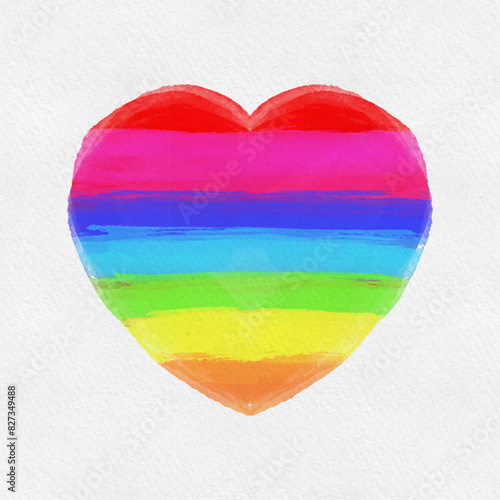 Regenbogen LGBTQ Herz