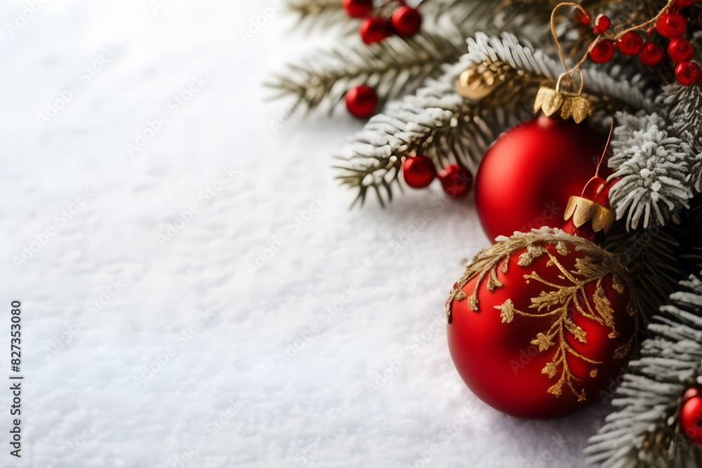 Gorgeous Christmas decoration illustration with ample space for heartfelt messages, perfect for sending holiday cheer and warm wishes. Gorgeous Christmas decoration illustration with ample space for heartfelt messages, perfect for sending holiday cheer and warm wishes.