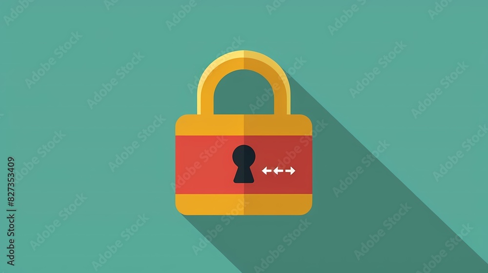 Imagine a flat design of a secure login screen with a strong password prompt Imagine a flat design of a secure login screen with a strong password prompt