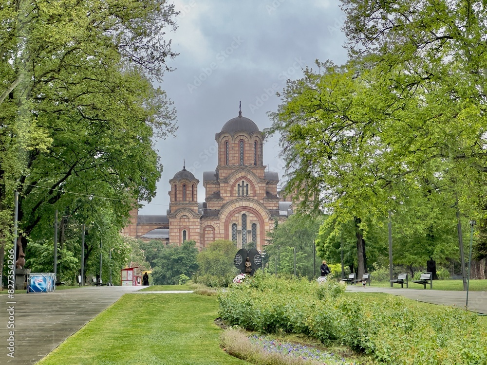 St. Mark Orthodox Church at Tasmajdan Park, Belgrade, Serbia St. Mark Orthodox Church at Tasmajdan Park, Belgrade, Serbia