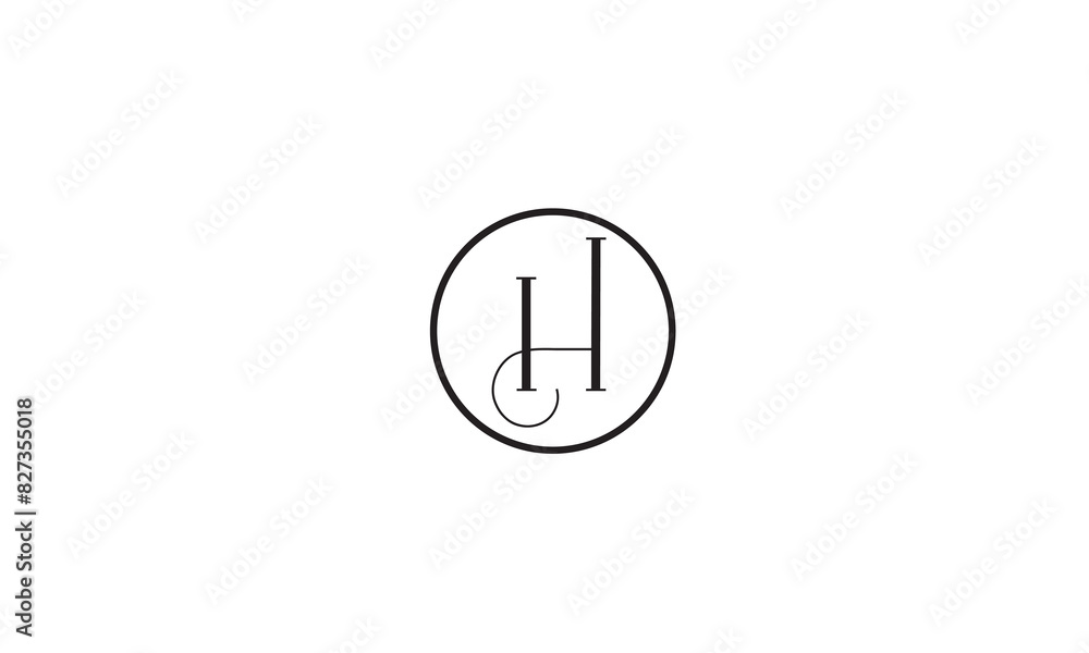 H, HH , H , Abstract Letters Logo Monogram H, HH , H , Abstract Letters Logo Monogram