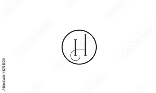 H, HH , H , Abstract Letters Logo Monogram