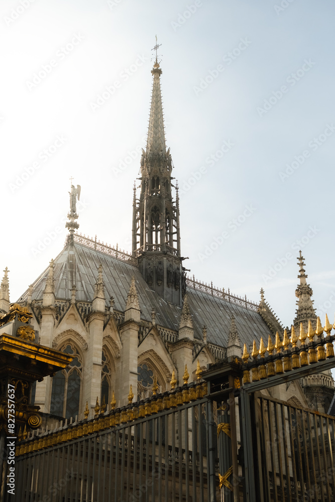 Iconic Sainte-Chapelle Cathedral in Paris, France Iconic Sainte-Chapelle Cathedral in Paris, France