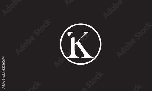 K, KK , K , Abstract Letters Logo Monogram
