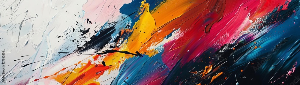 A record cover with an abstract expressionist painting, using bold splashes of color to convey intense emotion, knolling A record cover with an abstract expressionist painting, using bold splashes of color to convey intense emotion, knolling