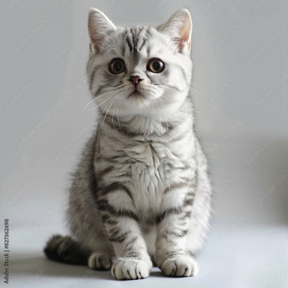 Obraz premium Adorable Kitten with Expressive Eyes