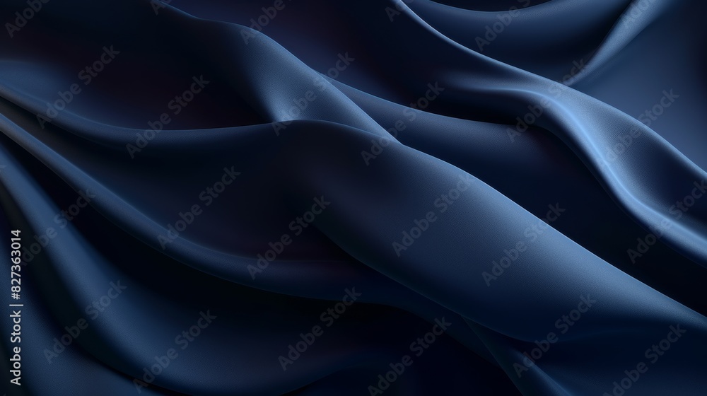 Obraz premium Modern And Stylish Dark Navy Blue Gradient Background, Perfect For Versatile Use. Generative AI