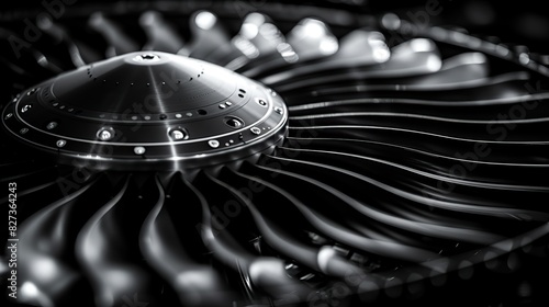 turbofan engine modern a close up of an aircraft s turbojet on a black background the aircraft s turbofan engine blades
