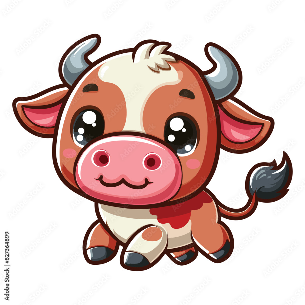 Cute bull cartoon vector Cute bull cartoon vector