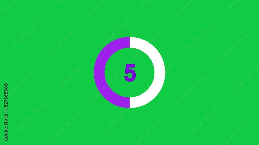 10 seconds countdown timer circle animation green screen 10 seconds countdown timer circle animation green screen