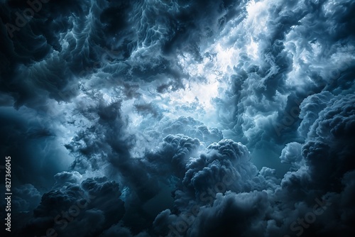 Stormy Clouds Illustrating a Mysterious Sky