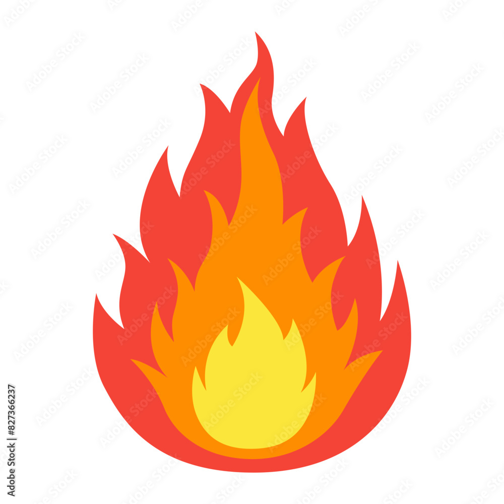 Fire flame icon. Fire flame icon.