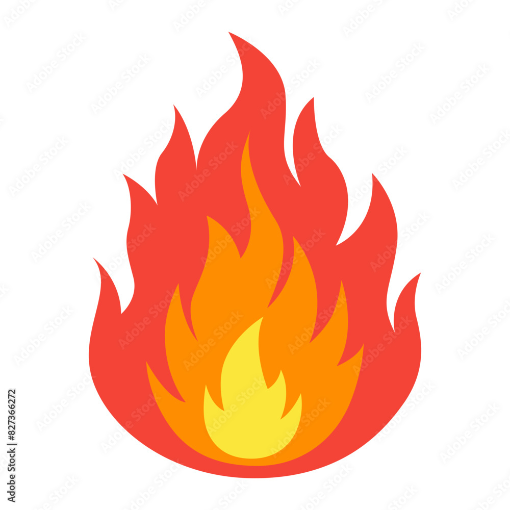 Fire flame icon.