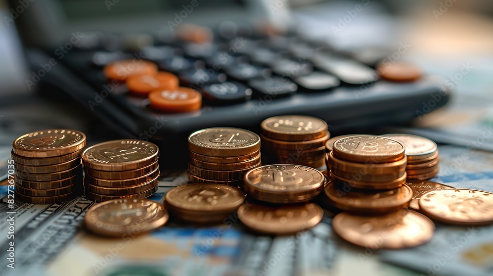 An image of a calculator and coins, symbolizing financial calculations. An image of a calculator and coins, symbolizing financial calculations.