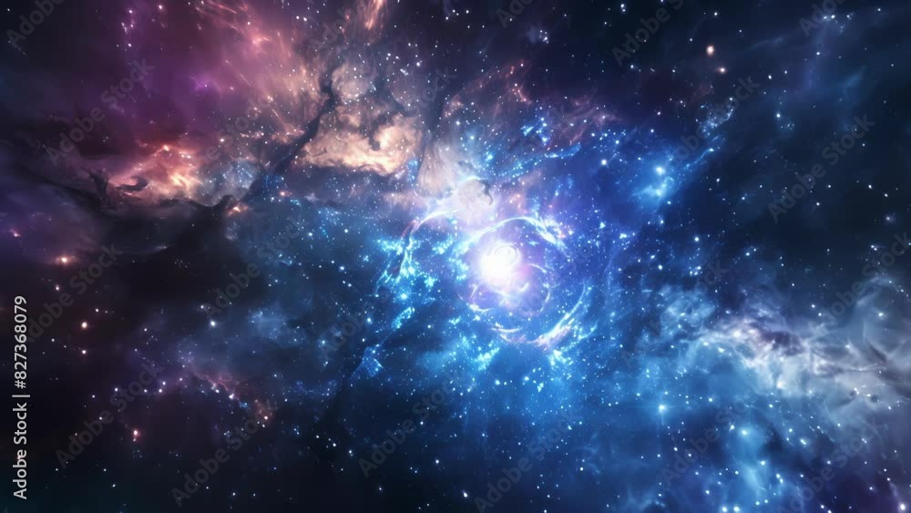The mysterious movement of light particles drifting through the silent vacuum of space. The mysterious movement of light particles drifting through the silent vacuum of space.