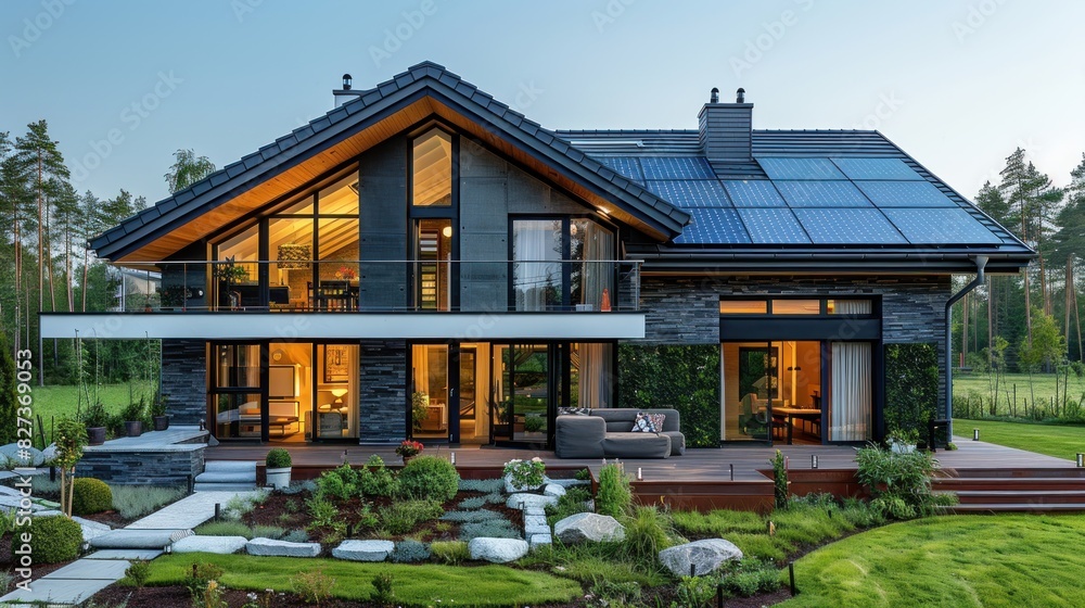 th solar panels on the gable roof th solar panels on the gable roof