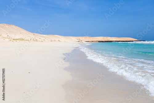 sand beach and ocean, Praia de Chaves, Boa Vista, Cape Verde