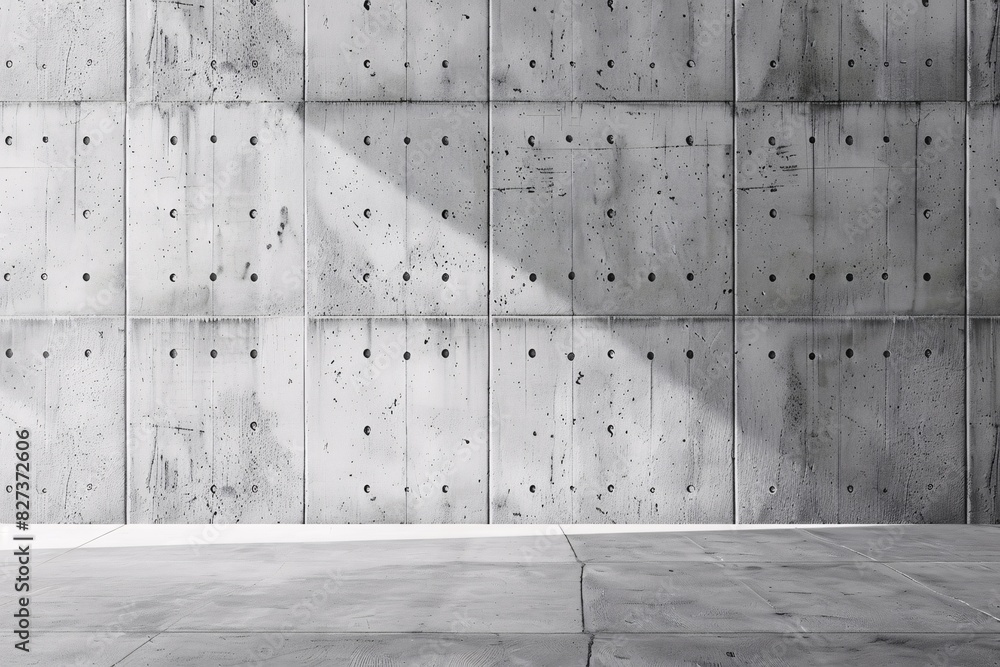 Modern Architectural Wall with Perforations Modern Architectural Wall with Perforations