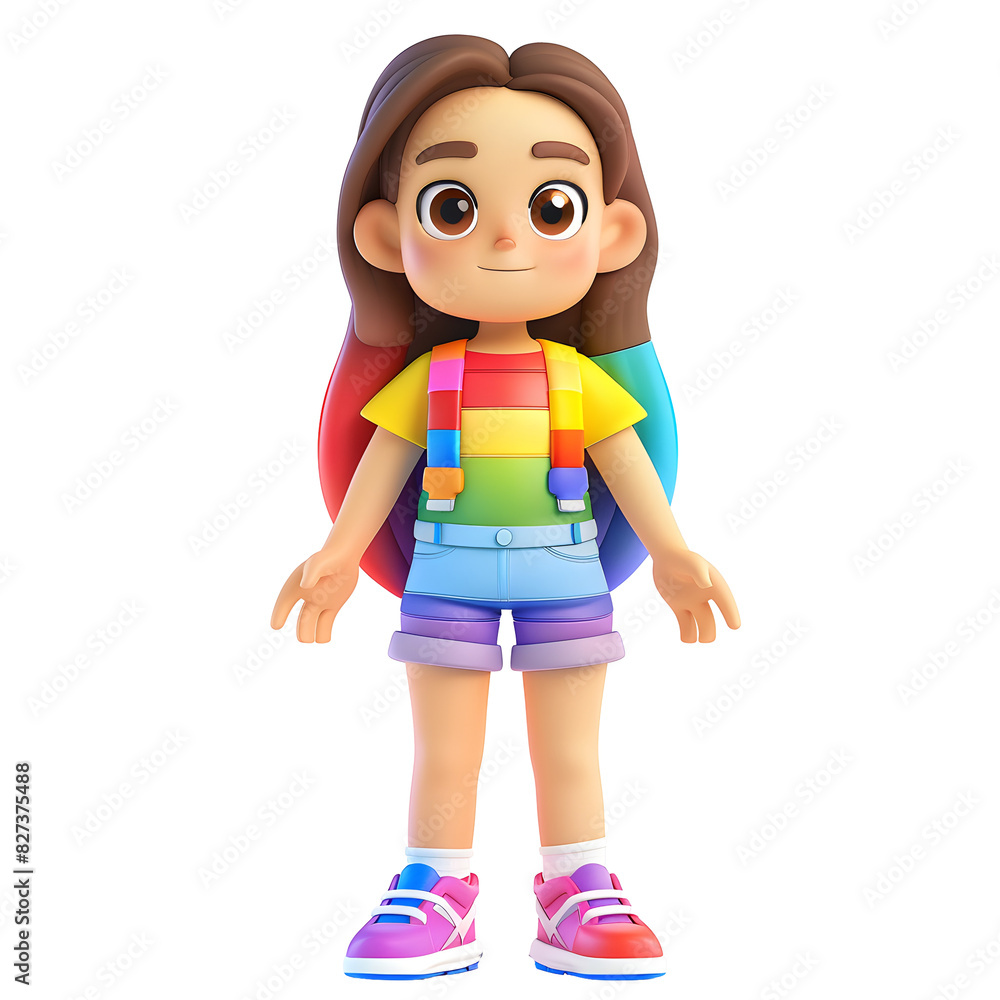 Colorful Cartoon Characters in Rainbow Apparel
Colorful Cartoon Characters in Rainbow Apparel