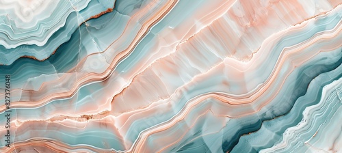 Detailed close up of colorful marbled stone surface for a visually striking and appealing texture photo