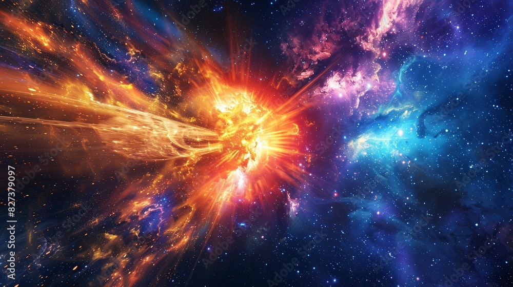 Fototapeta premium Cosmic Nebula Artwork