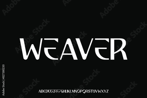 Display alphabet vector font design suitable for headline, poster, logo design and many more