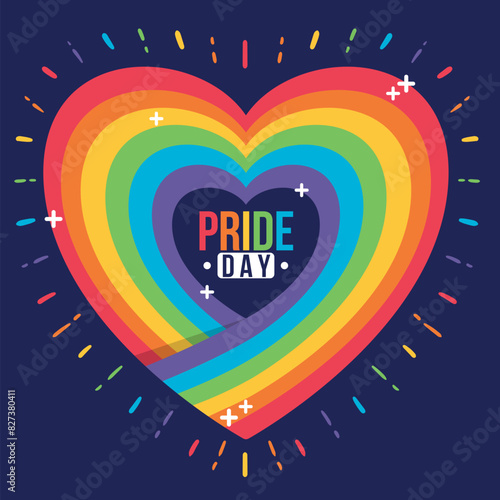 Regenbogen LGBTQ Herz - Pride Day
