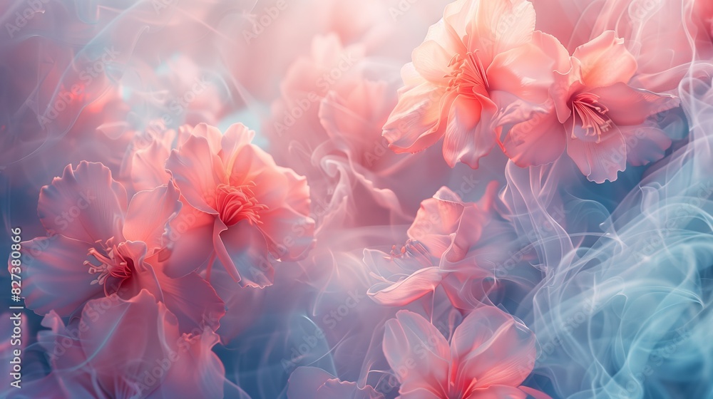 Dreamy Floral Scene with Pink Flowers and Soft Hues
Dreamy Floral Scene with Pink Flowers and Soft Hues