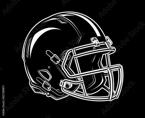 Helmet Artwork for American Football Team