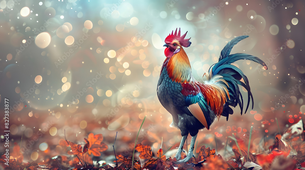rooster in the field rooster in the field