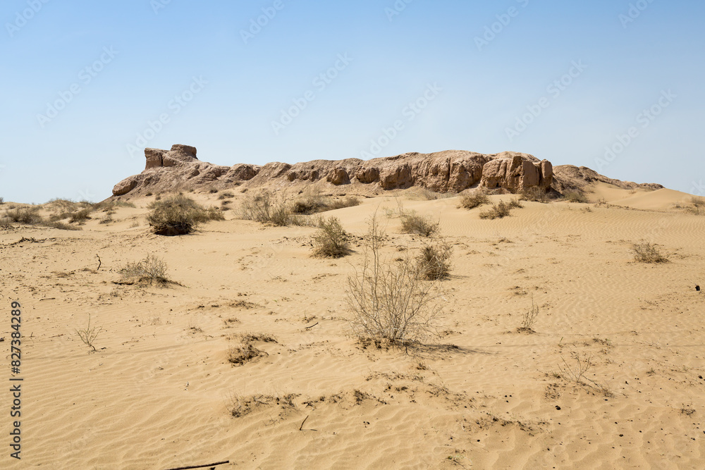 The ruins of fortress of Ancient Khorezm The ruins of fortress of Ancient Khorezm