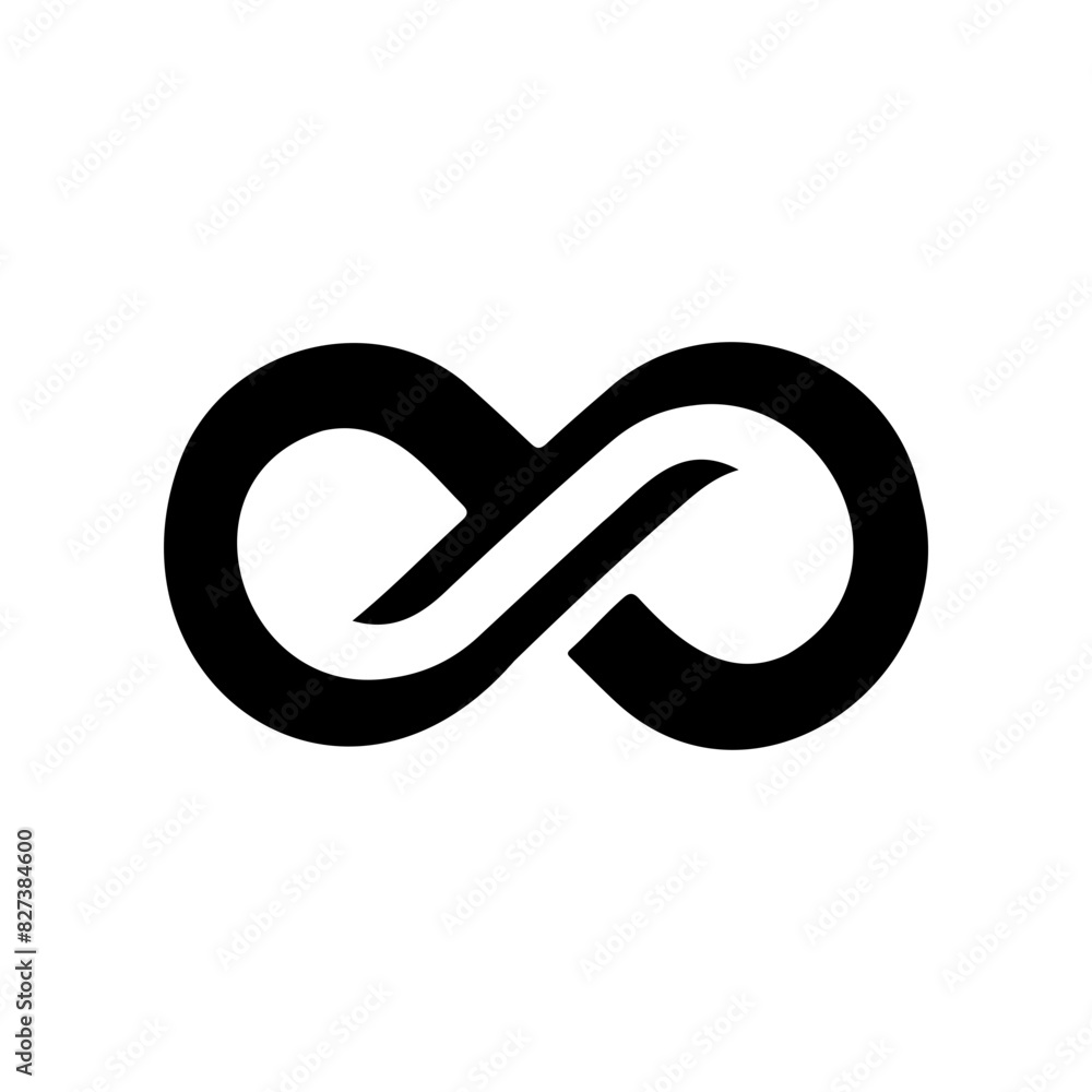 Infinity symbol vector simple tattoo design Looping concept Infinity symbol vector simple tattoo design Looping concept