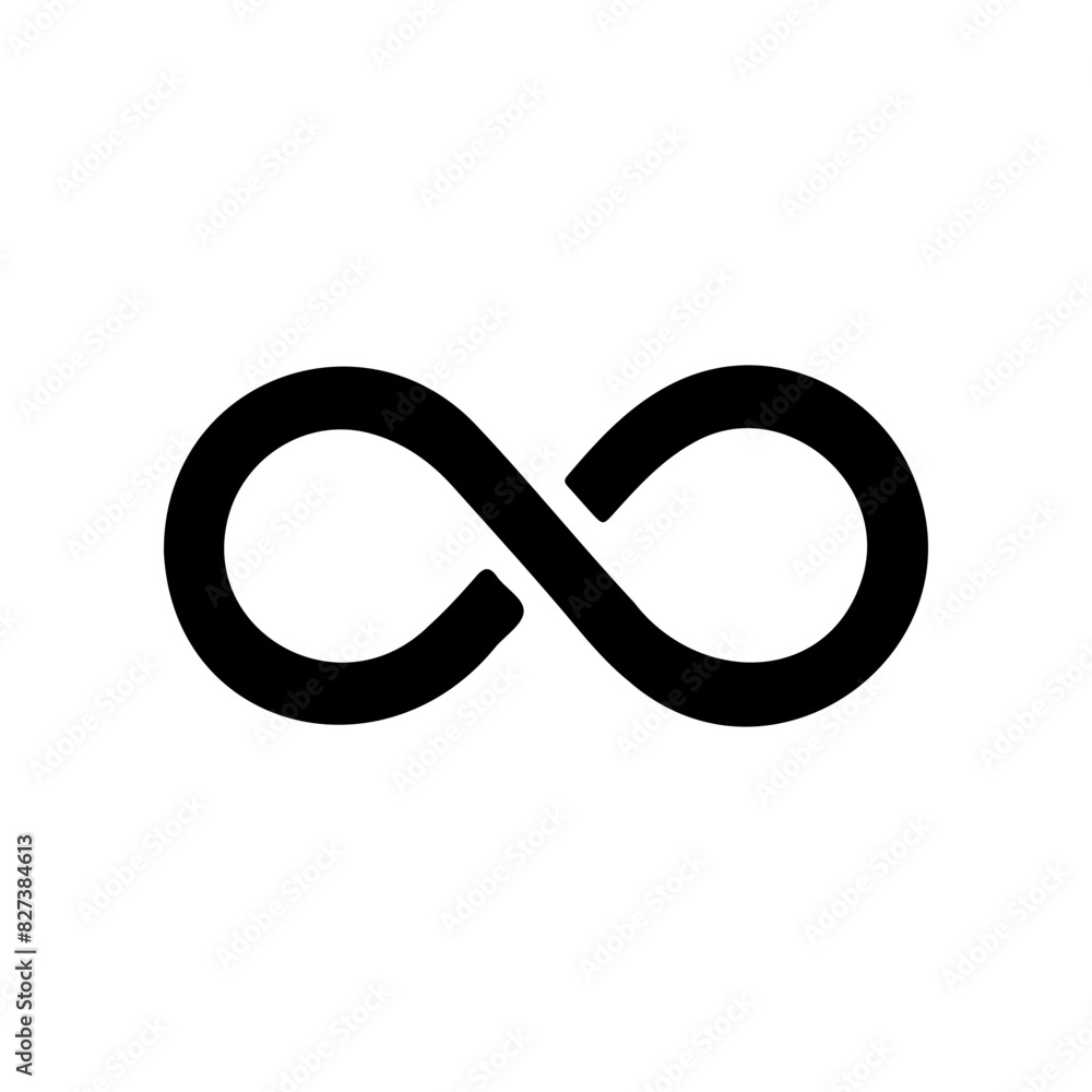 Infinity symbol vector simple tattoo design Looping concept Infinity symbol vector simple tattoo design Looping concept